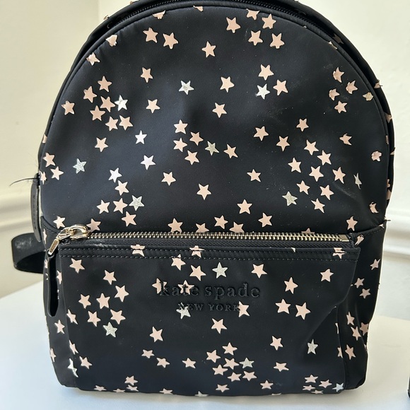 Kate Spade Nylon City Confetti Stars Medium Backpack and Wallet - Picture 2 of 13